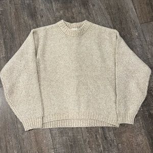Tan knit sweater